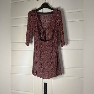 Abercrombie & Fitch Red Polka Dot Dress